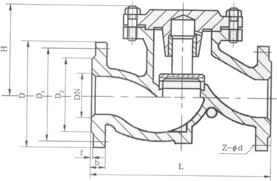 H41N型升降式止回阀